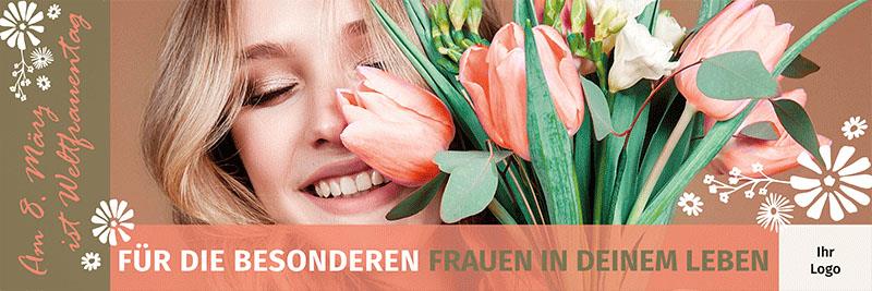 ekaflor Frauentag 2025 Spannbanner mit Ösen inkl. Druck