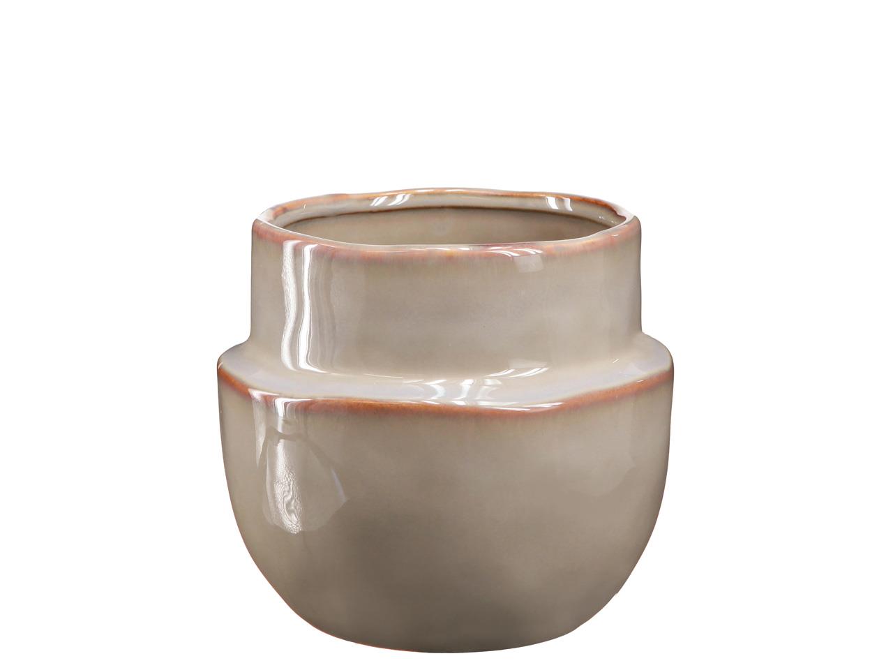 Übertopf Keramik natur D 17 cm