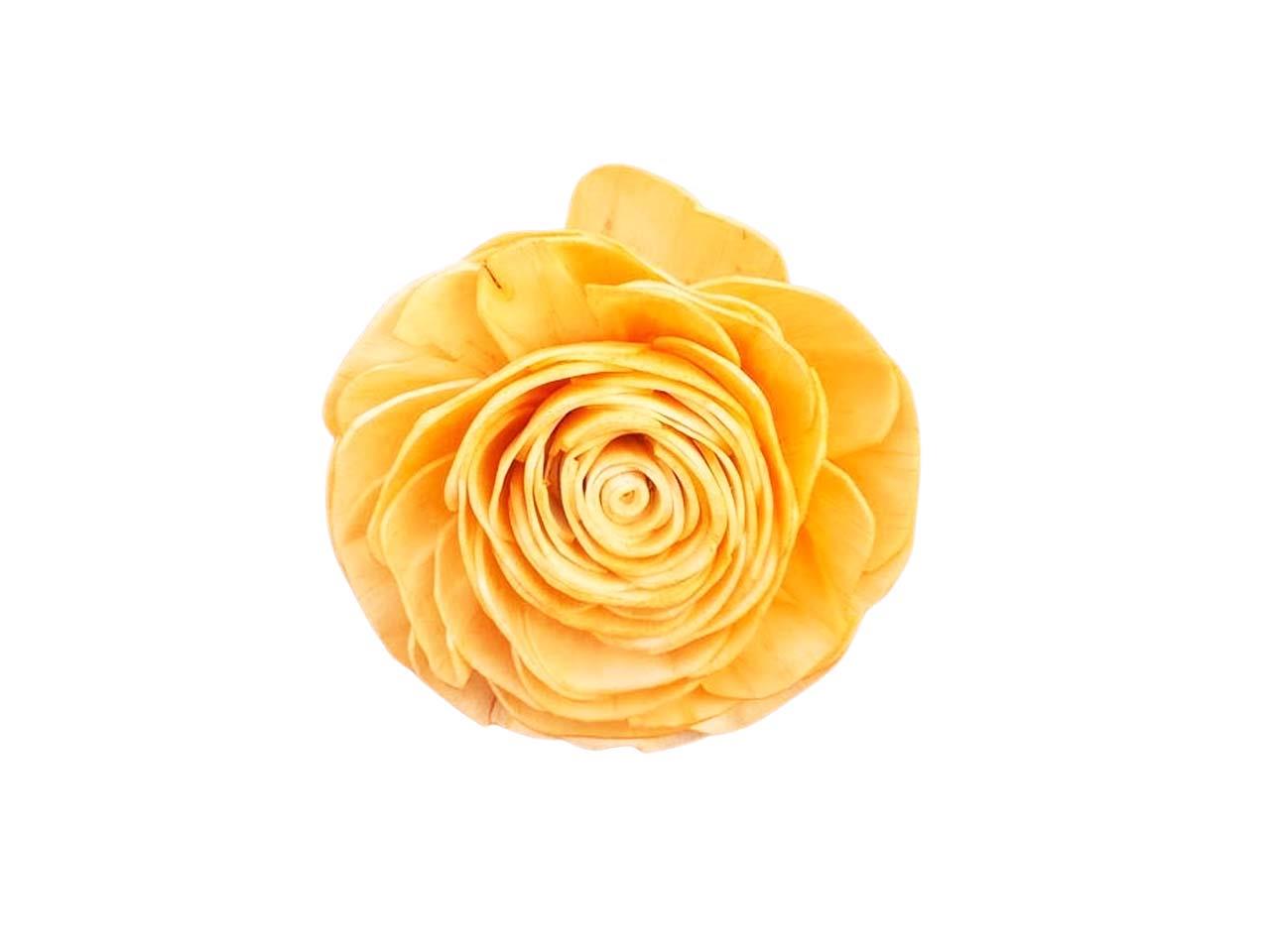 Rose Sola am Draht D8cm sonnengelb