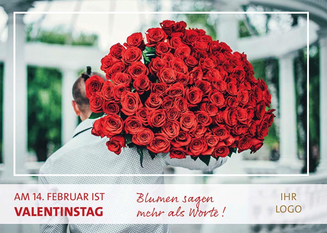 ekaflor Valentinstag Großflächenplakat inkl. Druck 04
