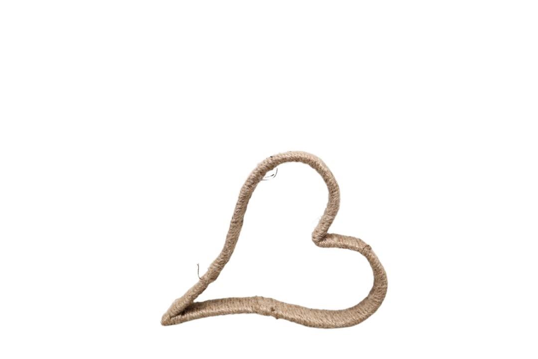 Herz Jute natur L25x20x3cm