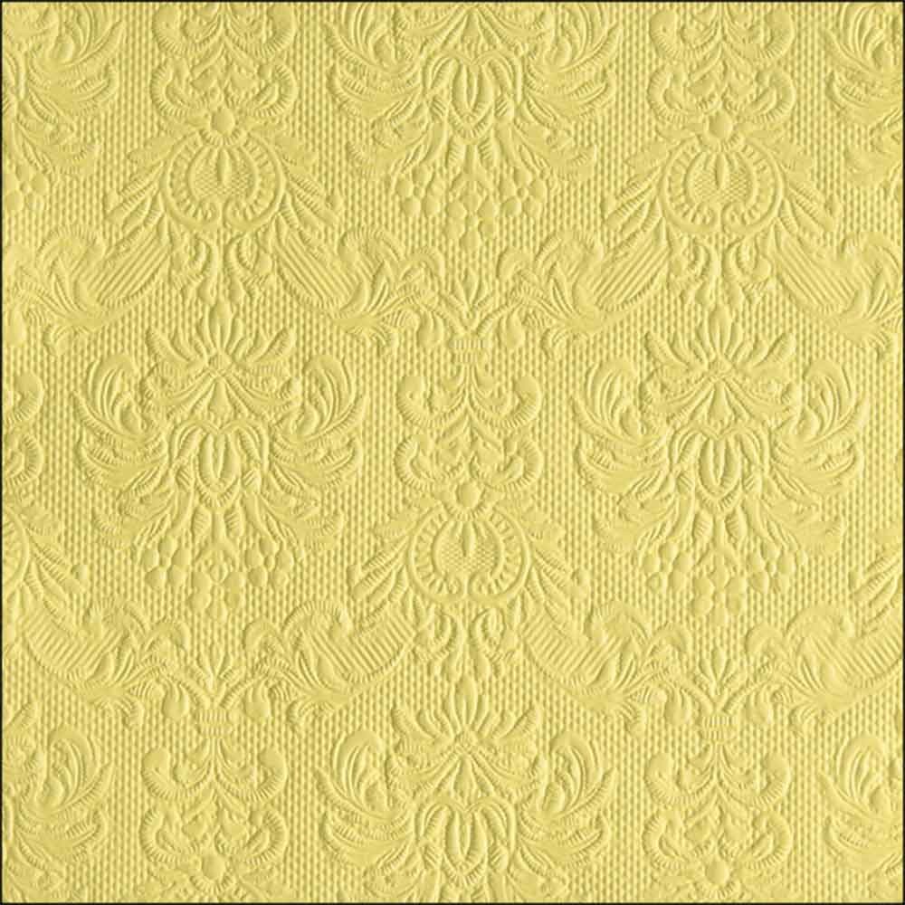 Serviette 33x33 cm Elegance hellgelb