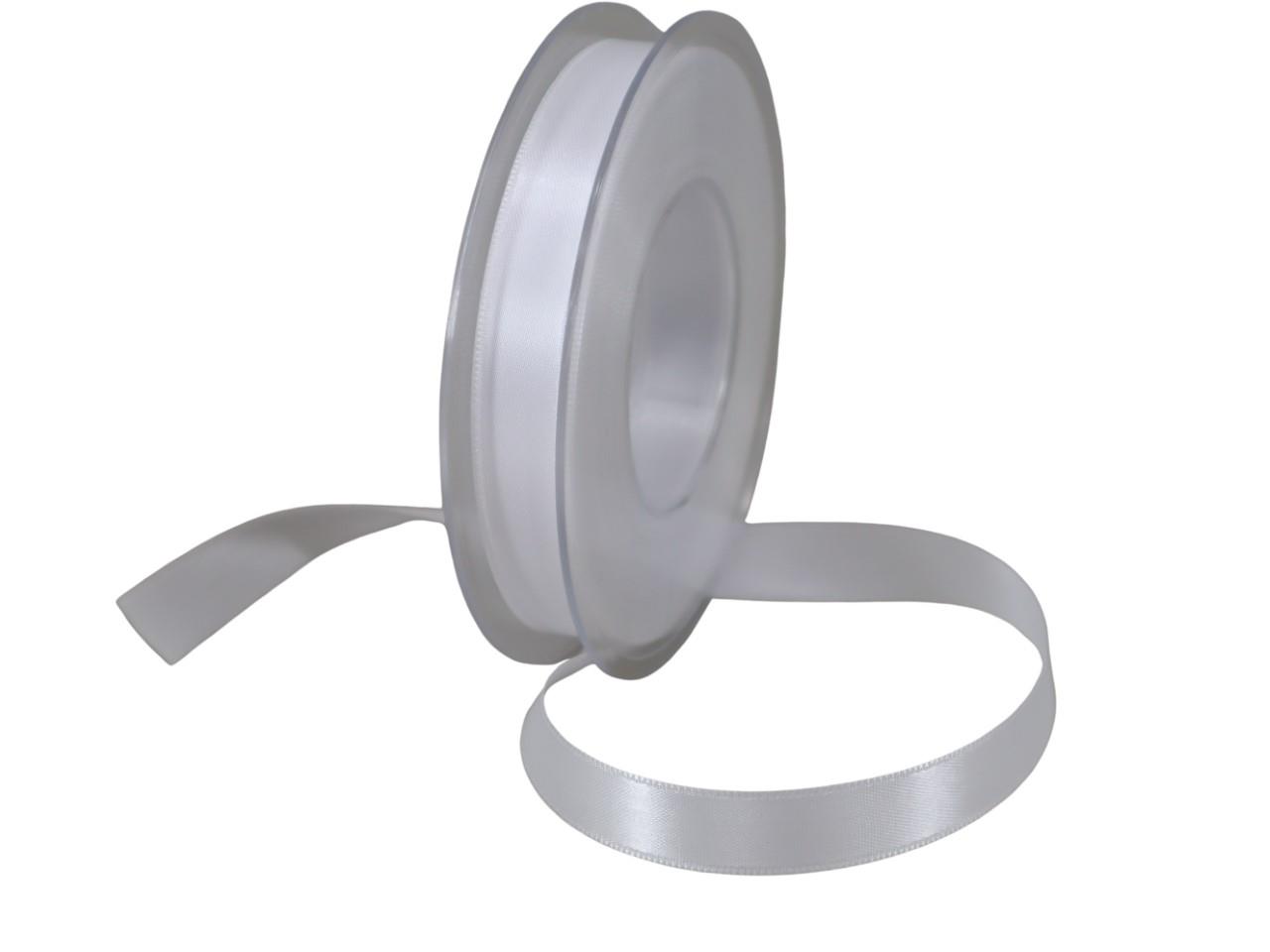 Satinband 15 mm 25 Meter weiss 700