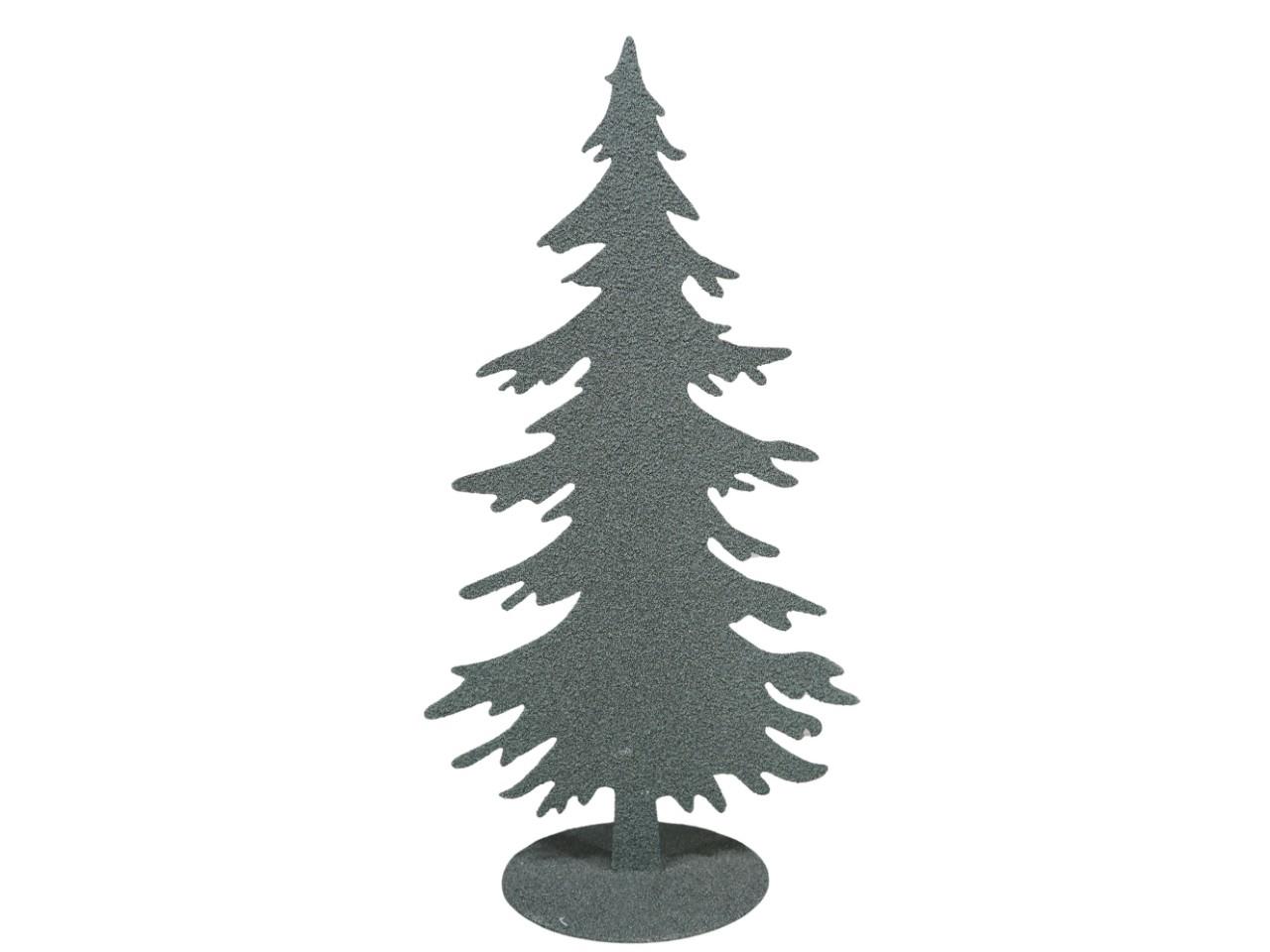 Tannenbaum stehend Metall grün-besandet H60cm