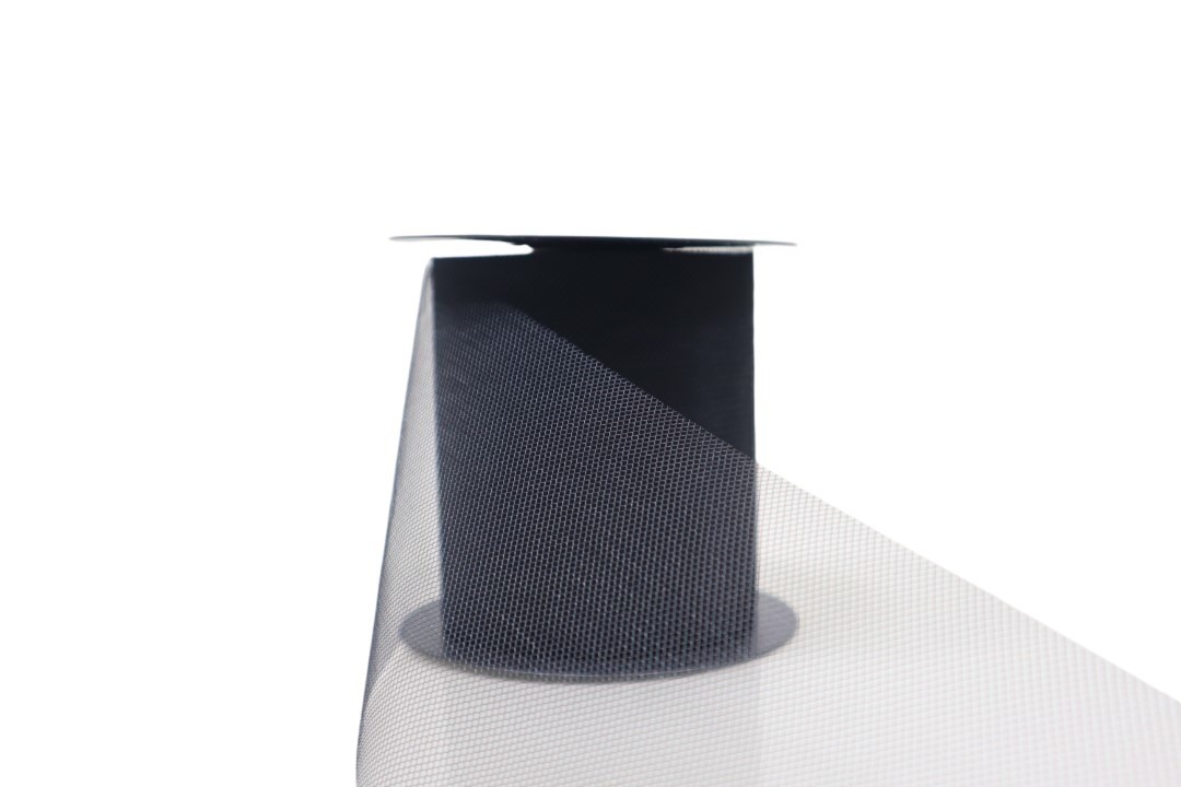 Tüllband 10cm 50 Meter schwarz