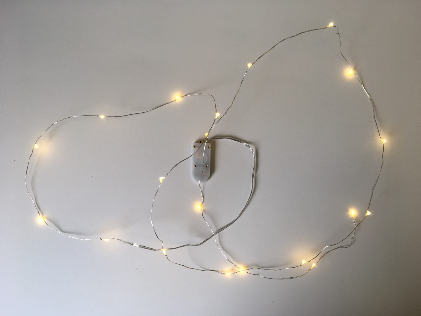 LED-Lichterkette Silberdraht 20 Lichter m. 6Std Timer