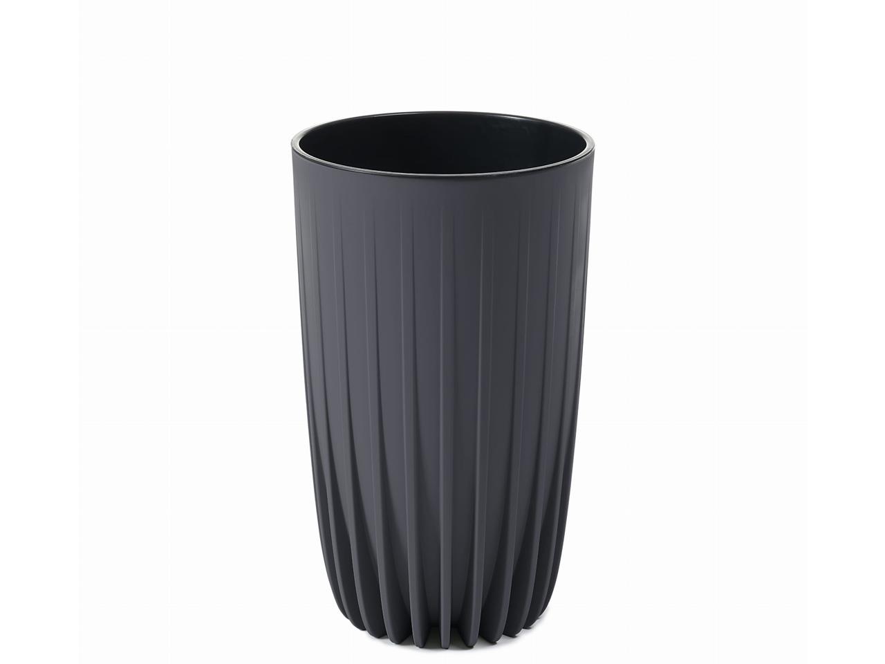 VASE Misa-MIRA D25H42cm anthrazit extra Einsatz  984-82