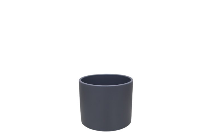 Keramikübertopf 13cm zinn-matt Serie 411