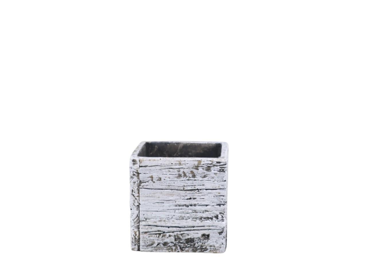 Pflanzwürfel Holzoptik 10,5cm