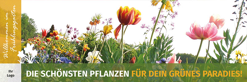 Spannbanner mit Ösen inkl. Druck