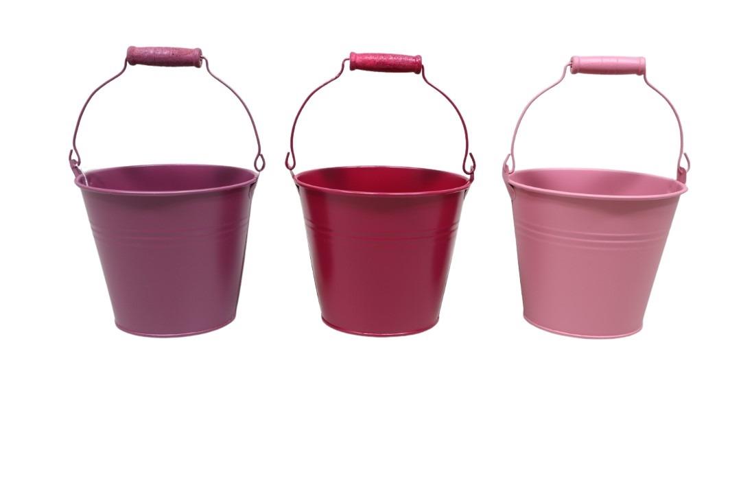 Übertopf mit Henkel Metall erikamix D14cm