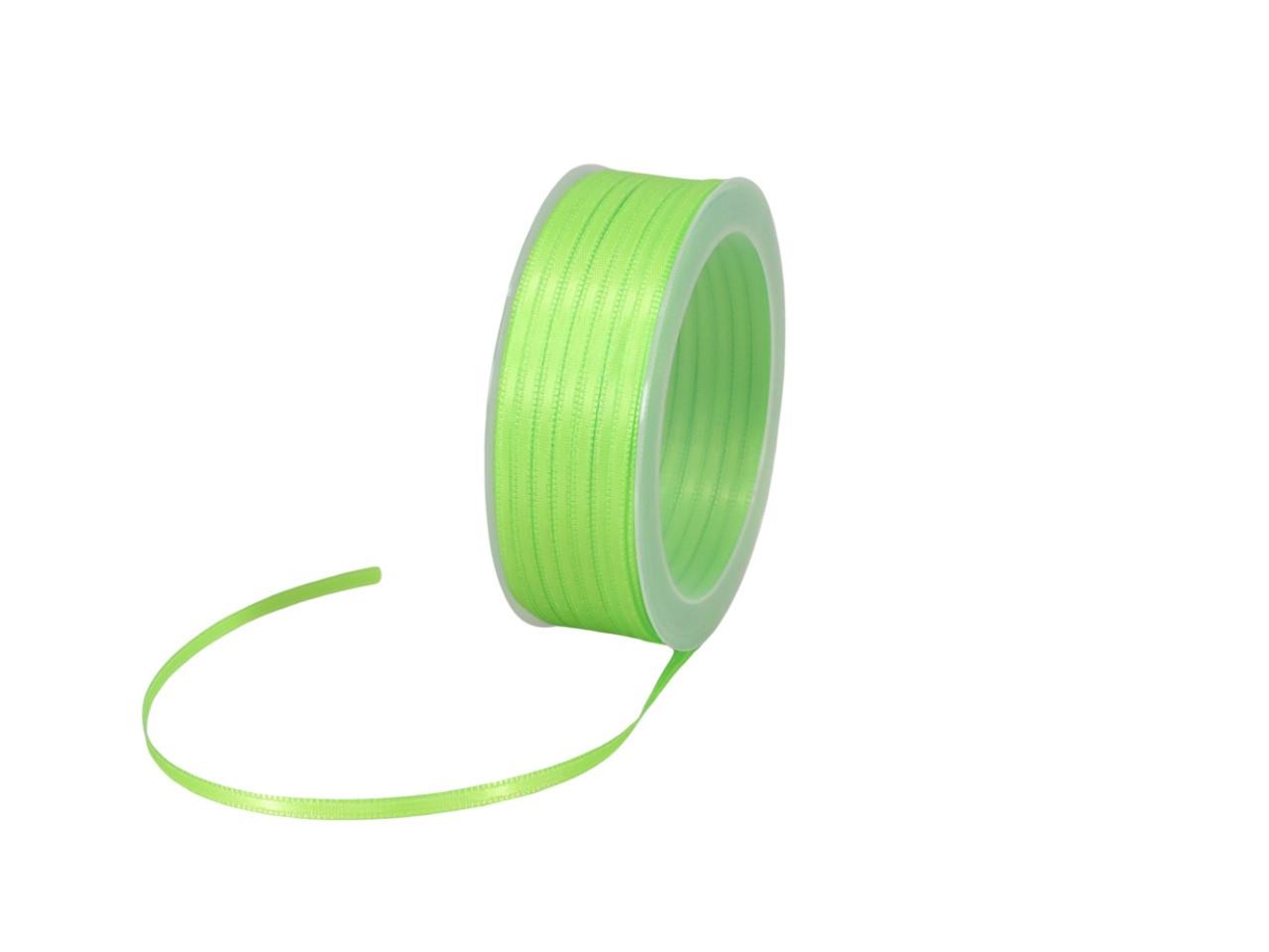 Satinband 3 mm 50 Meter apfelgrün 500