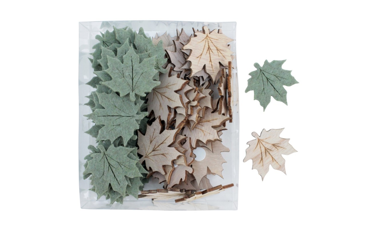 Streuer Herbstlaub Otono sort. salbei-natur D4cm