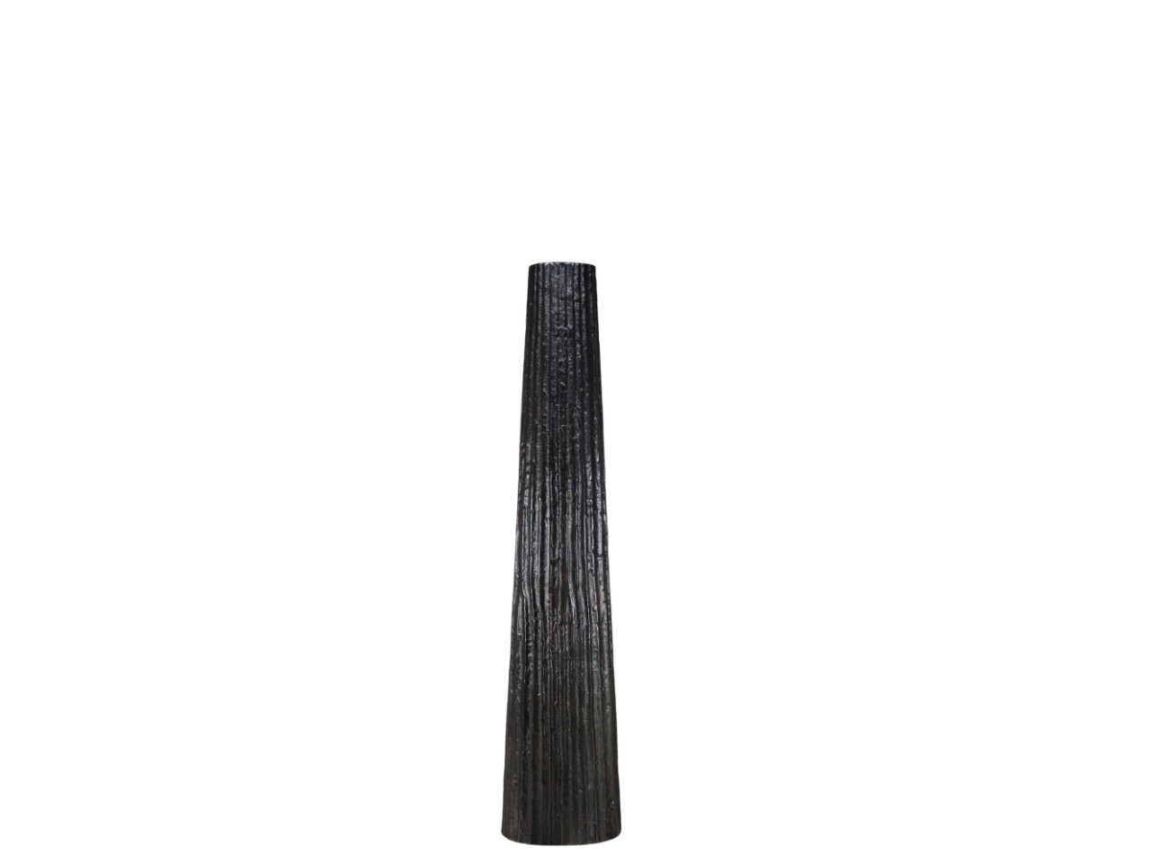 Vase  Aluminium schwarz H90x11x19cm