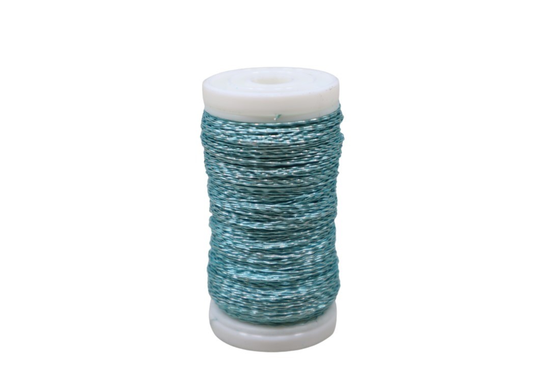 Bouillondrahteffekt 75gr. Snapspule eisblau NETTO