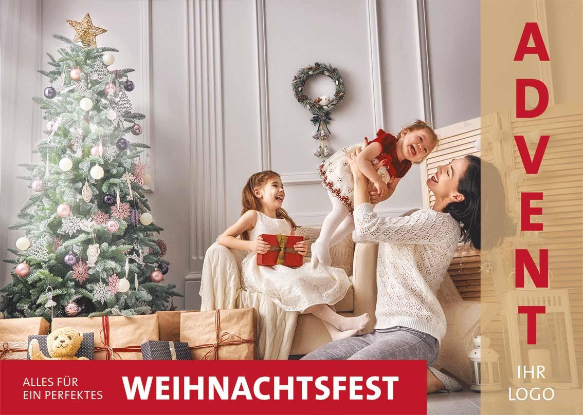 ekaflor Advent Großflächenplakat inkl. Druck 02