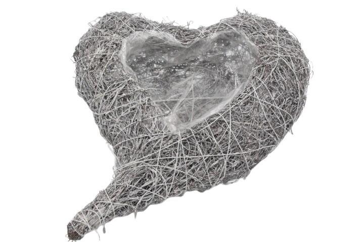 Rebenherz 30cm gekalkt