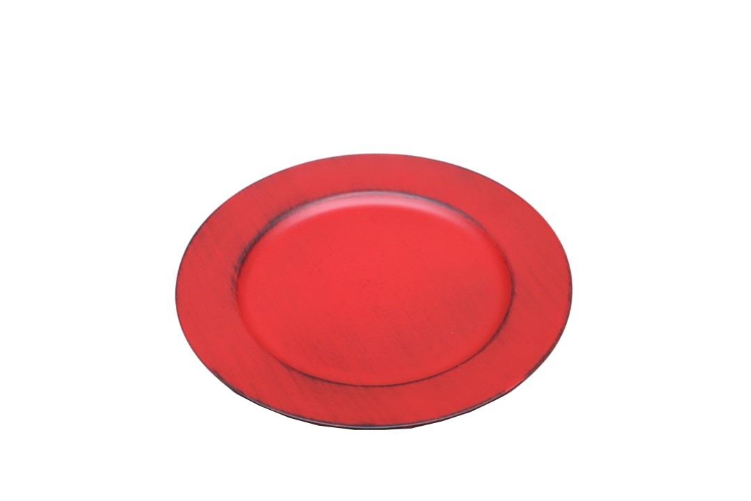 Teller KARA Plastik rot D22cm
