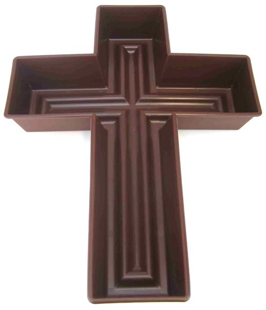 Pflanzkreuz Silenzio (Rondino) 50cm braun NETTO