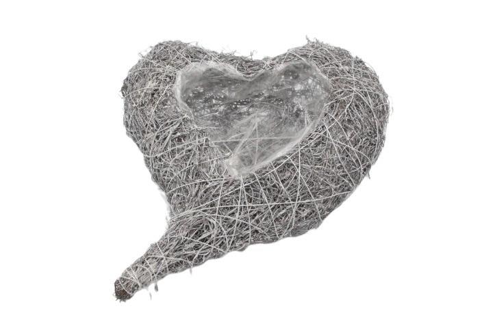 Rebenherz 17cm gekalkt