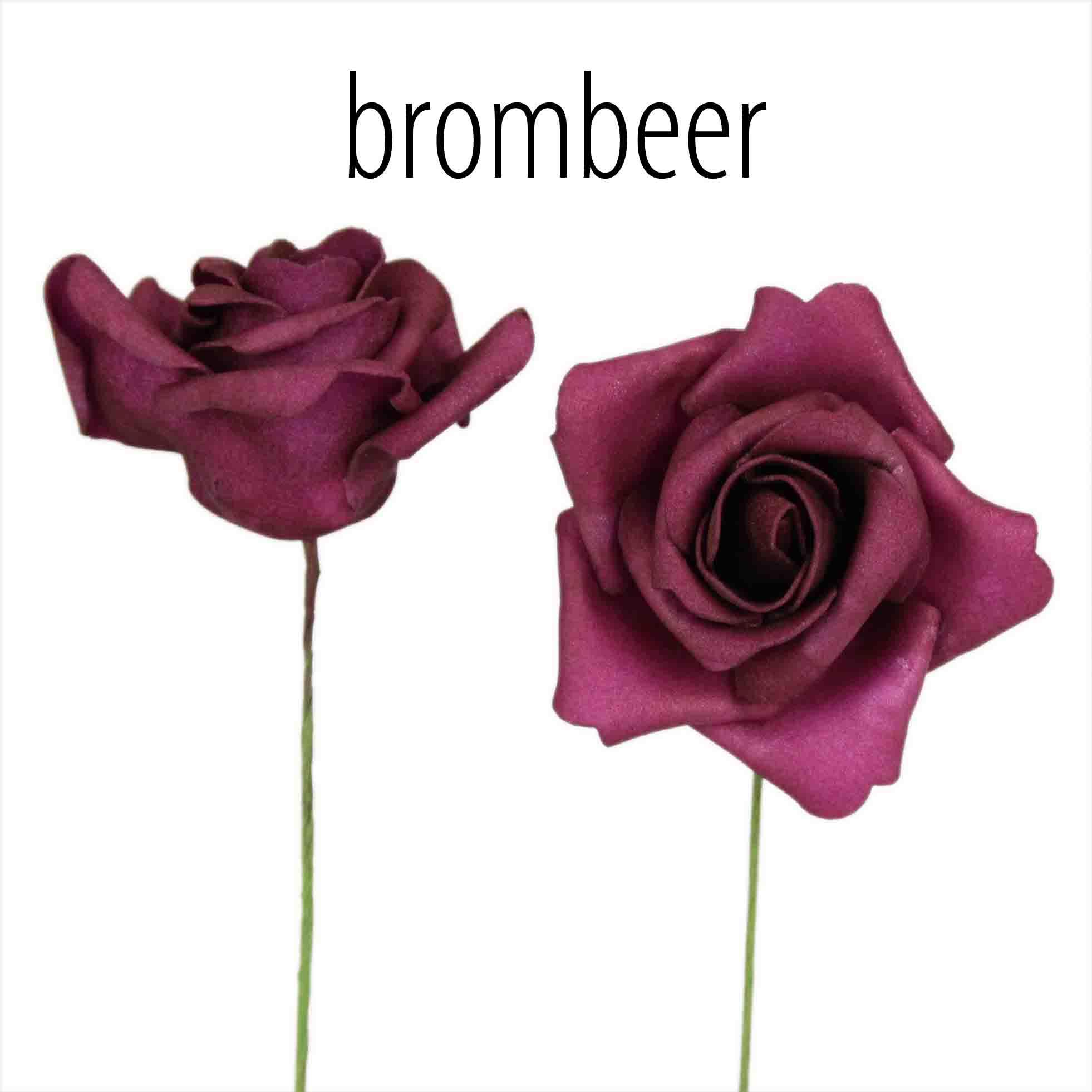 Foam-Rose brombeer D10cm