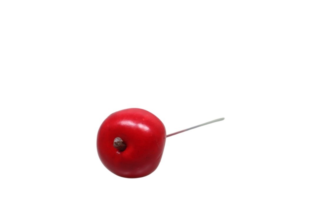 Apfel am Pick rot D3,5cm