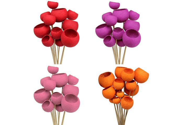 Bell Cup gestielt D7 L55cm farbig sortiert