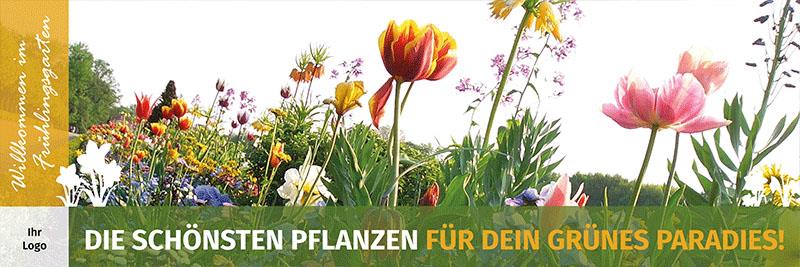 ekaflor Frühling 2025 Spannbanner mit Ösen inkl. Druck