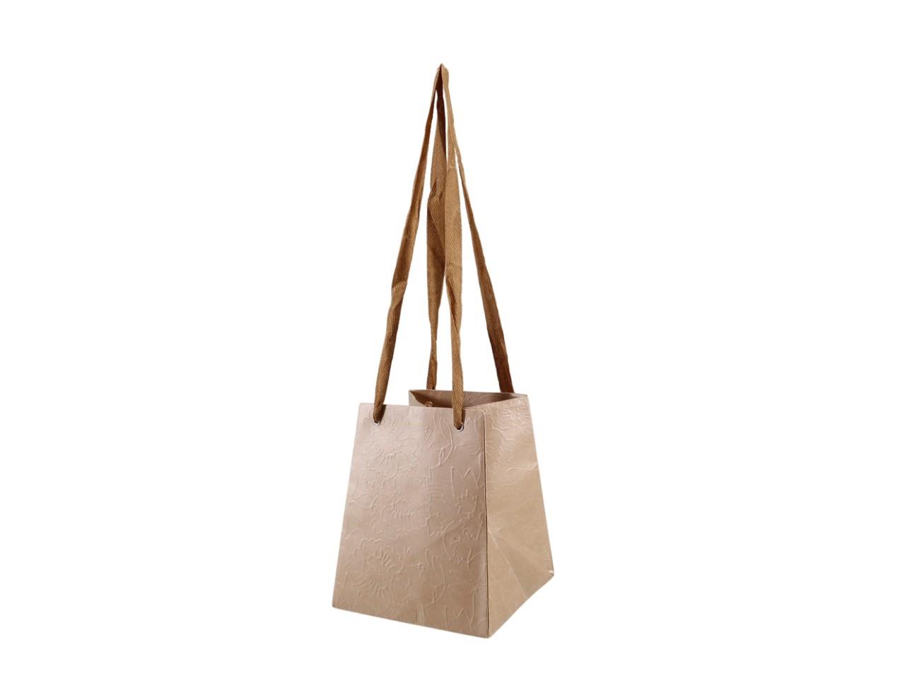 Vasen Tasche Lola natur 18x15x12cm