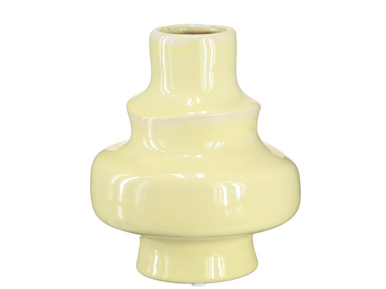 Vase Keramik vanille D14,8cm H17,3cm