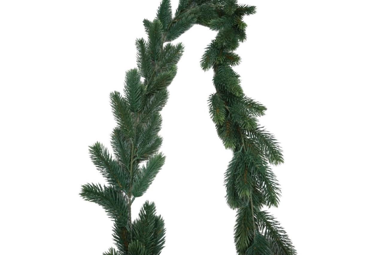 Tannengirlande x 102Spitzen, 180cm plastik grün