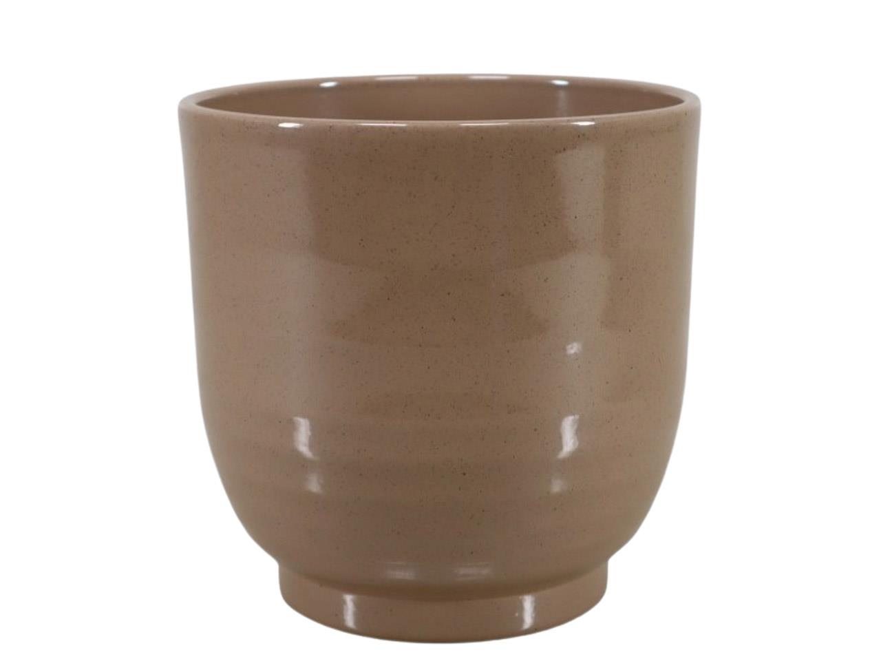 Keramikübertopf Form 685 braun-stone D24cm