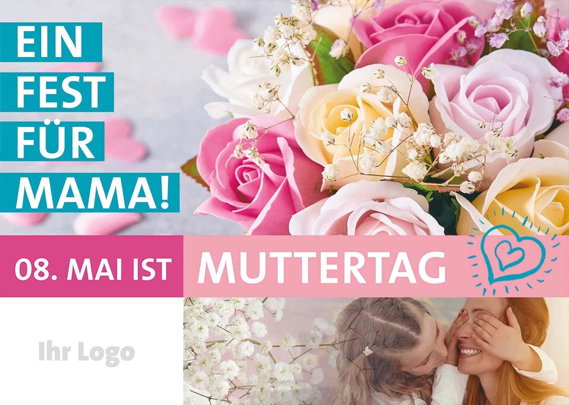 ekaflor Muttertag Großflächenplakat inkl. Druck