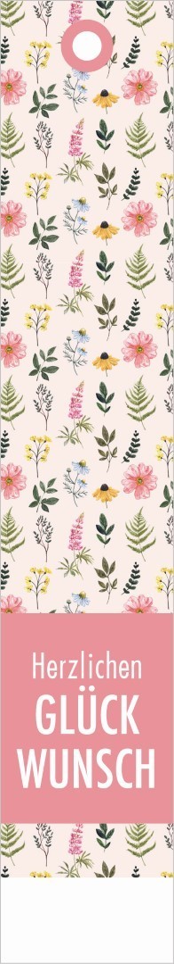 Geschenkkärtchen Herzlichen Glückwunsch 3x15 cm