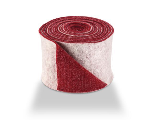 Topfband zweifarbig 15cm WE04RO04