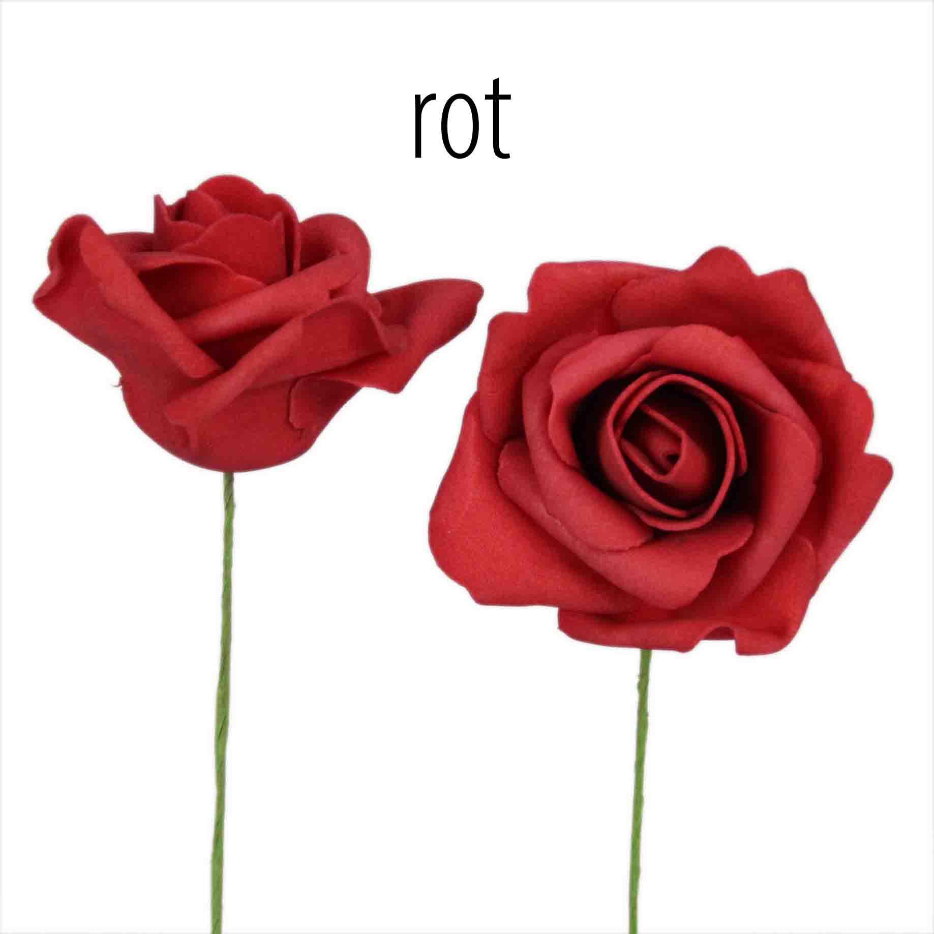 Foam-Rose rot D7,5cm