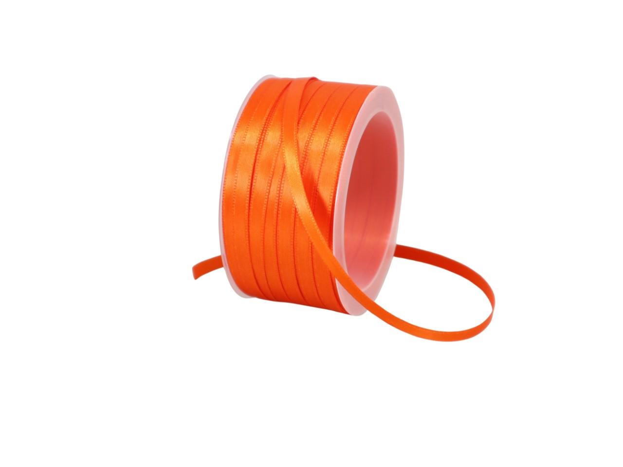 Satinband 6 mm 50 Meter orange 260
