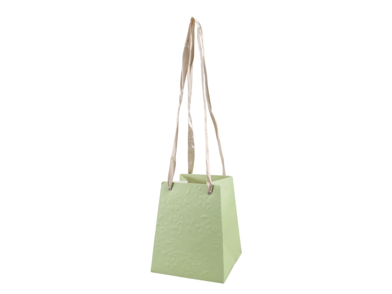 Vasen-Tasche grün 18x15x12cm