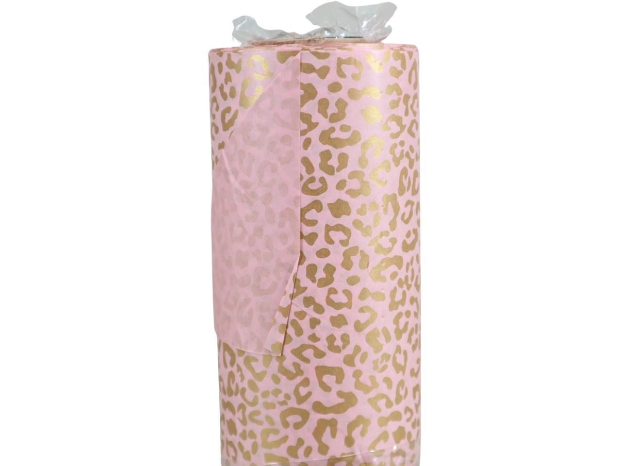 Manschettenpapier 25cm 100lfm LEO rosa/gold NETTO