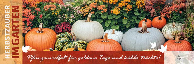 ekaflor Herbst 2025 Spannbanner mit Ösen inkl. Druck