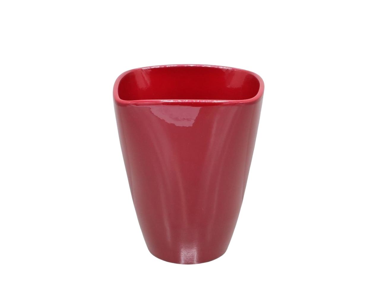 Orchideentopf D12,5H16,5cm Form 407/14 NETTO weinrot glanz