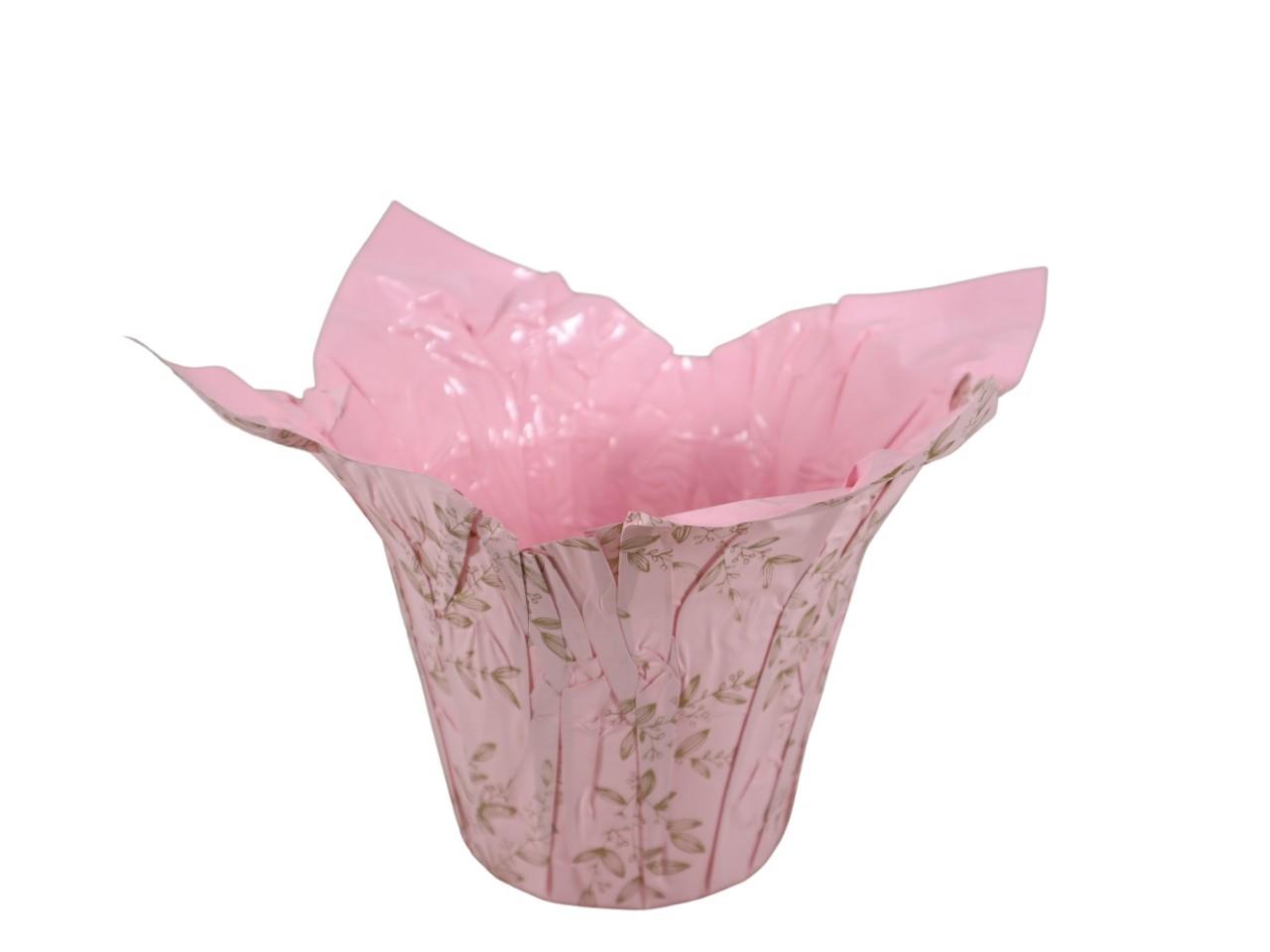 Deco Wraps Serena wasserfest rosa D13xH12cm