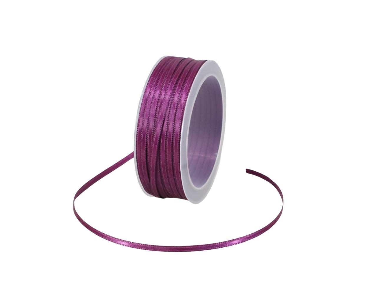 Satinband 3 mm 50 Meter brombeer 670