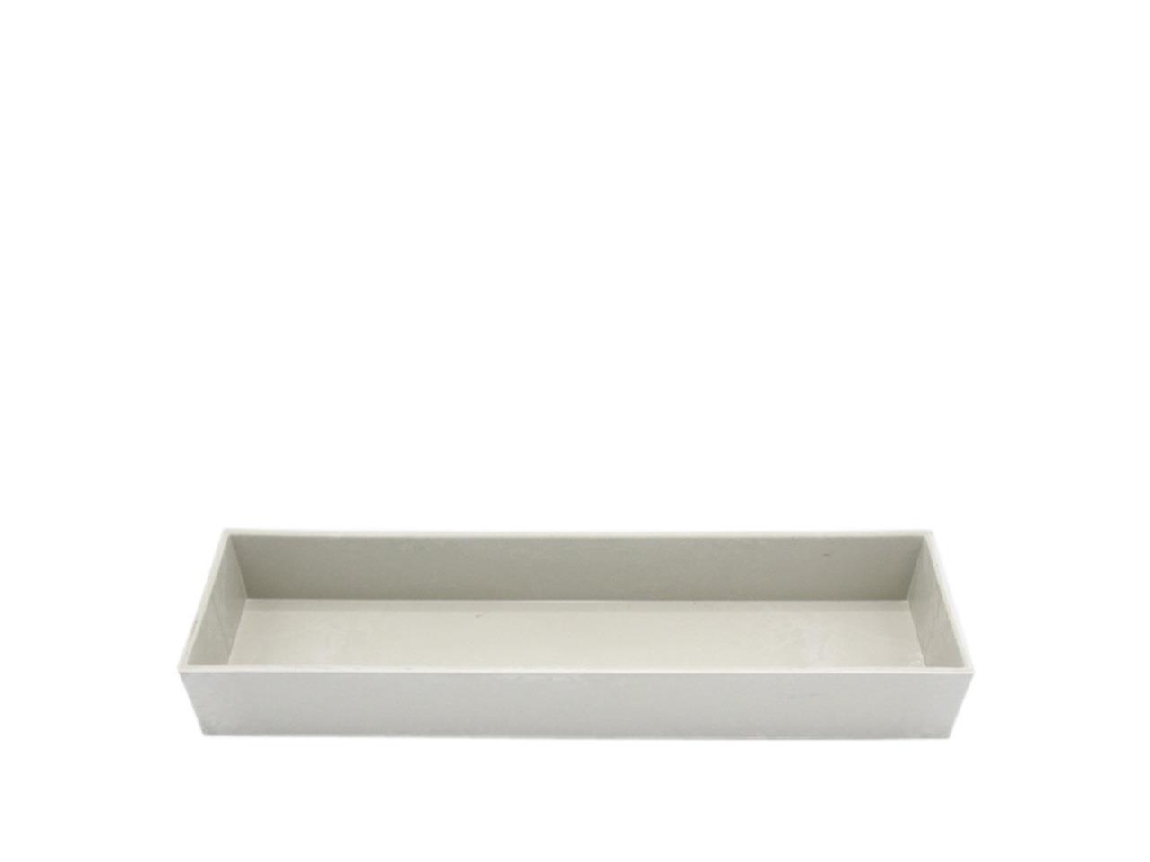 Tablett rechteck KARA hellgrau Plastik L20x10,5xH5cm