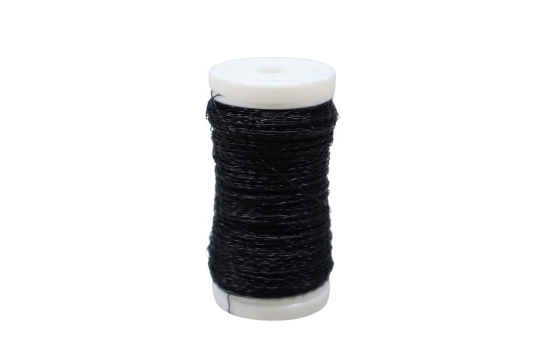 Bouillondrahteffekt 75gr. Snapspule schwarz NETTO