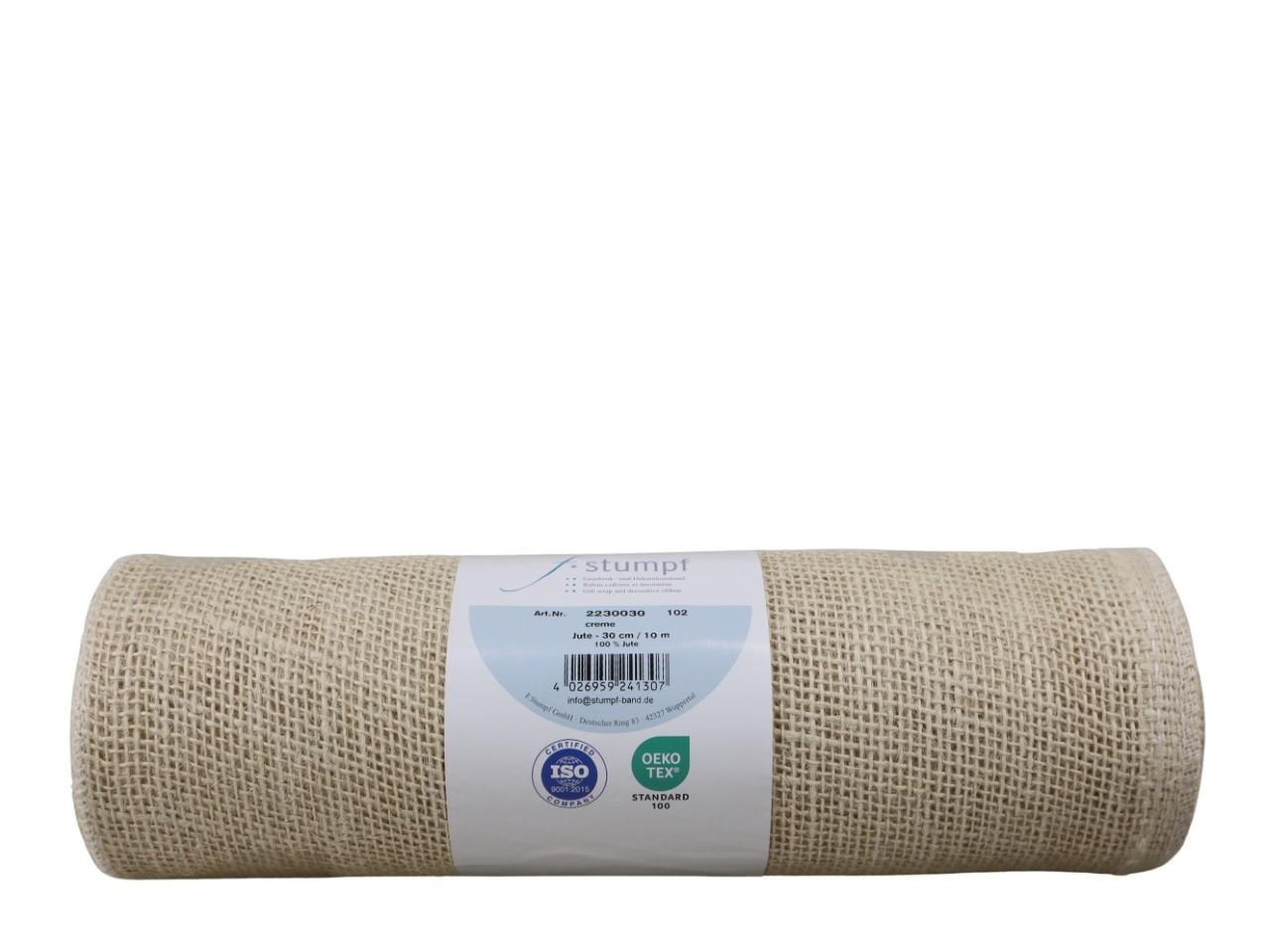 Jute 30cm creme 10 Meter
