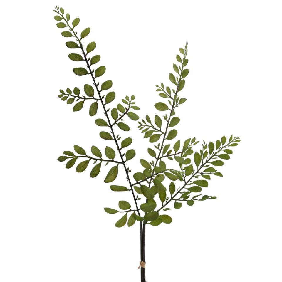 Blätterzweig 3er-Bund grün H67cm