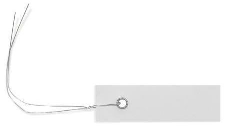 Hängeetiketten 20x100mm 250 Stück NETTO