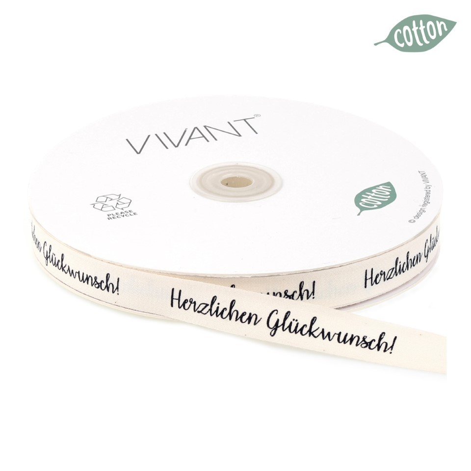 Band Glückwunsch 15 mm 50 Meter