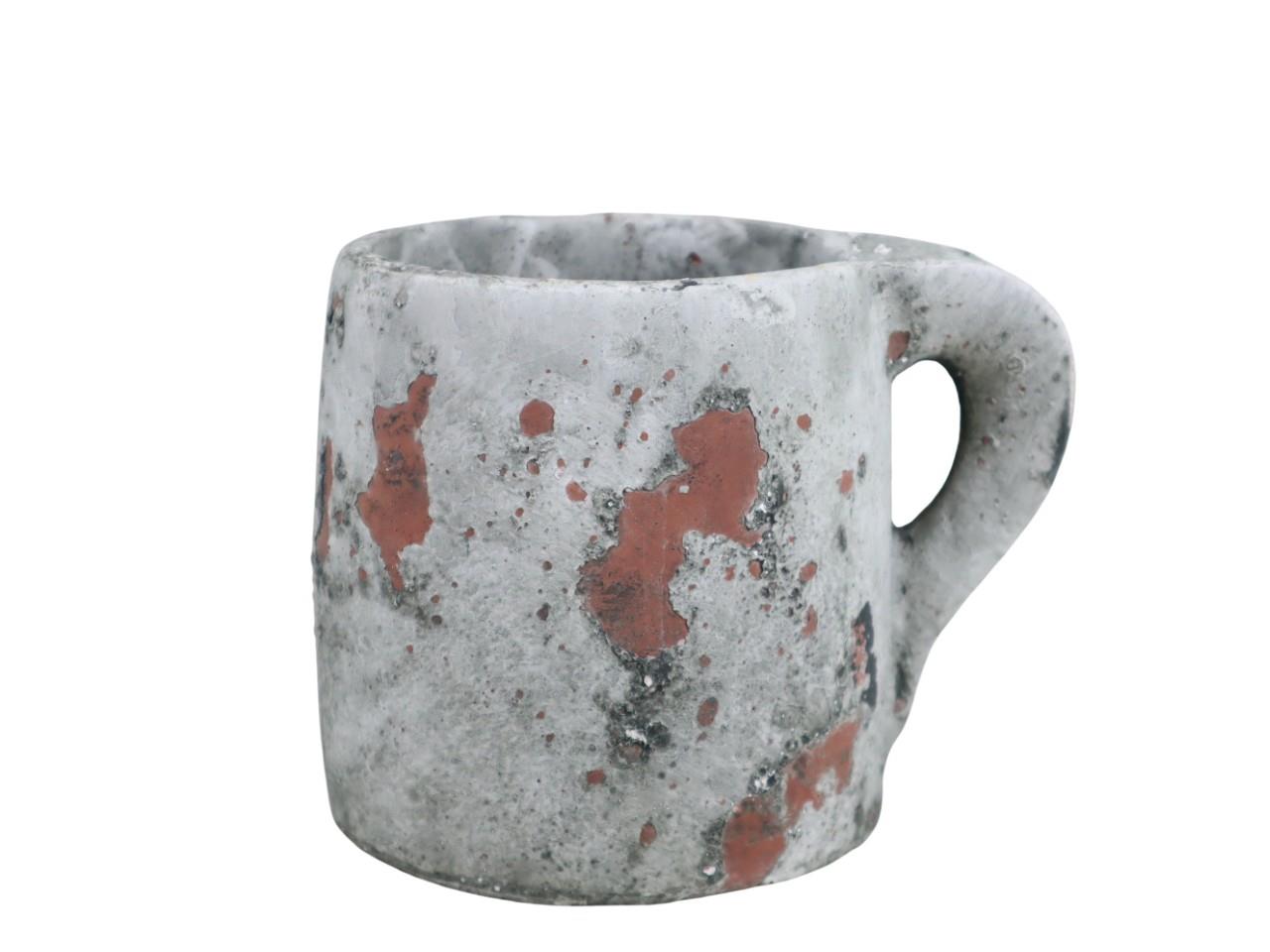 Krug Ruby Keramik natur-vintage L15xH12cm(Öffnung D9,3cm)